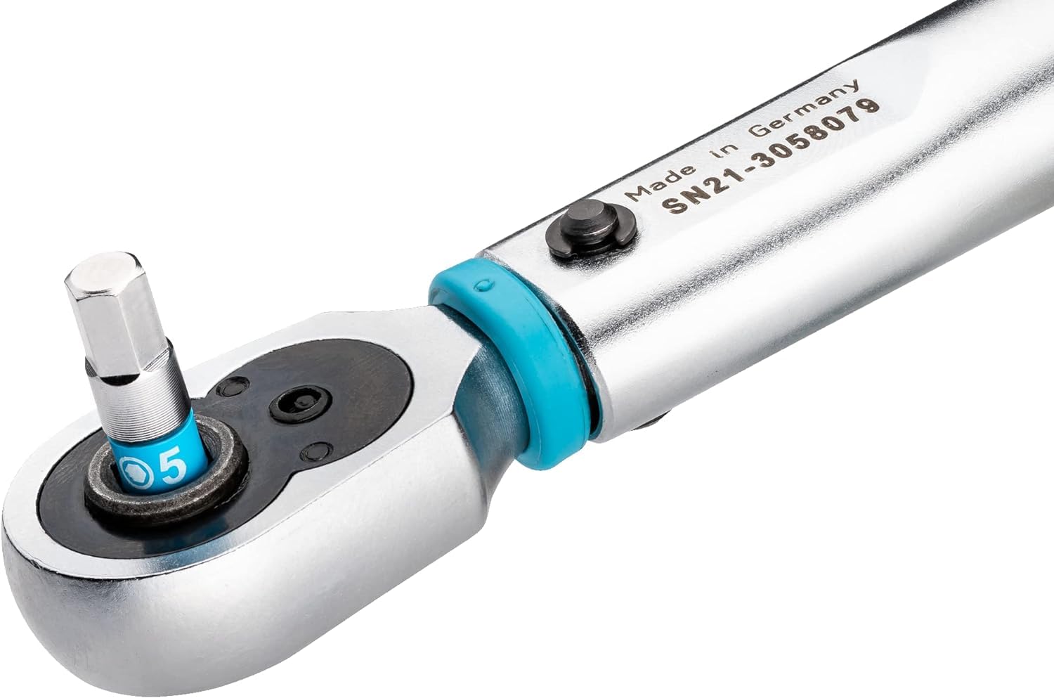 HAZET momentsleutel 5107B-3CT | nauwkeurigheid ± 3 of 4 % van schaalwaarde, Nm min-max: 1 - 9 Nm, tolerantie: 4 % | omkeerbare ratel voor bits in dagelijks werkplaatsgebruik