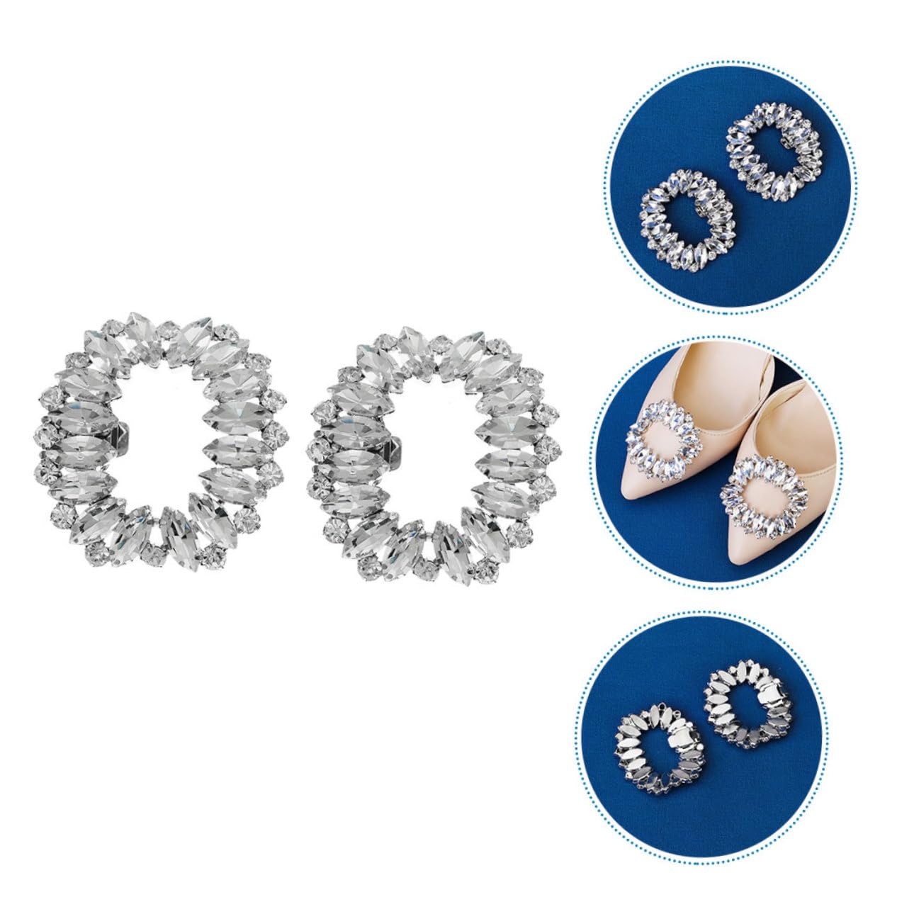 FOMIYES Fibbia per Scarpe con Clip Decorativa per Sposi Accessorio per Scarpe Sposa e Speciali per Aggiungere e Raffinatezza