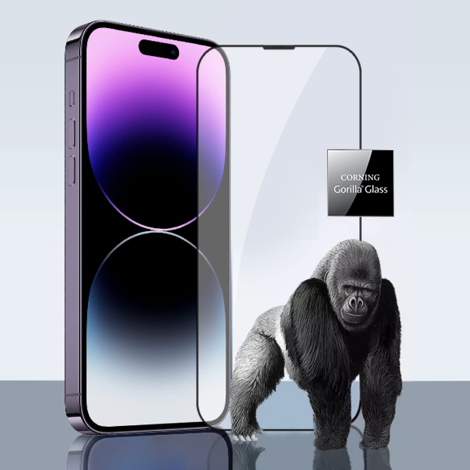 Microdia Flexorbent Corning Gorilla Glass Screen Protector, for iPhone 14 Pro Max