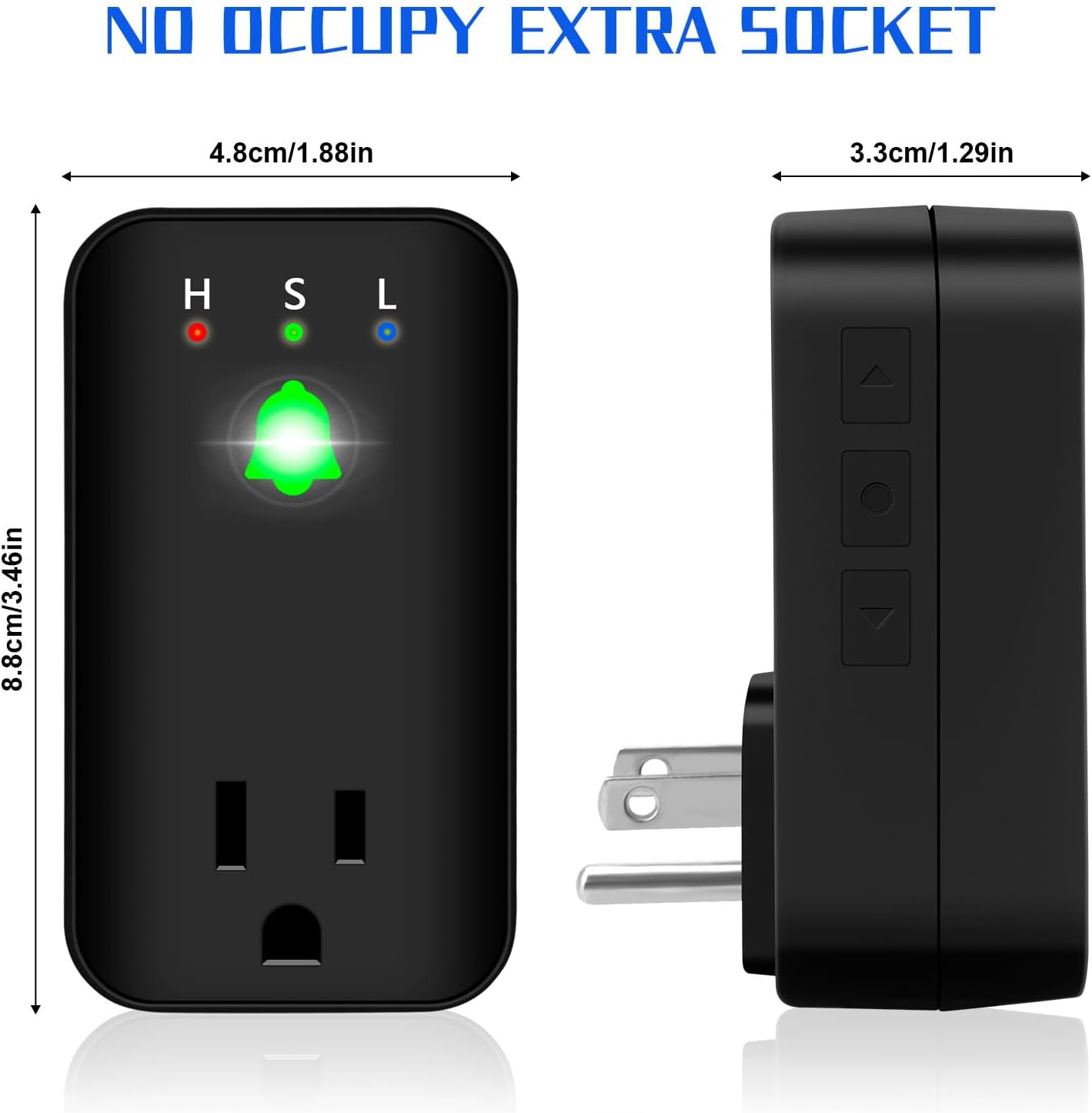 Power Failure Alarm with WiFi App Notifications, Loud 110dB Smart Power Outage LED Indicator Voltage Detection, Failure Detector for Freezer, GFCI Trips, Sump Pump, Greenhouse