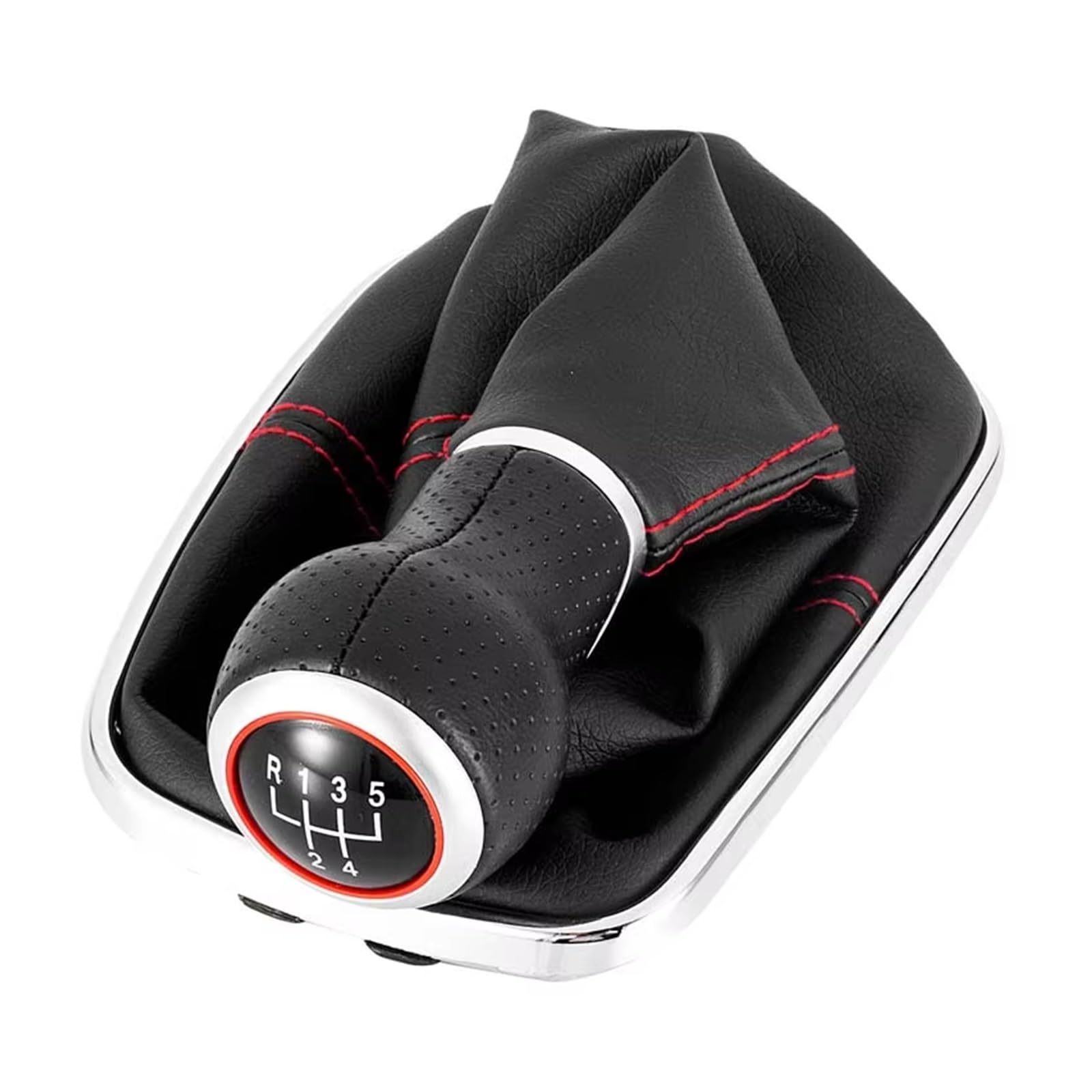 Hguvsjd B 5 Speed 12Mm Car Shift Gear Knob For Vw For Golf For Bora For Jetta For Gti For Mk4 Car 5/6 Speed 12Mm Gear Shift Knob Lever Shifter Gaiter Boot I Transmission Shifter Lever(B 5 Speed 12Mm)