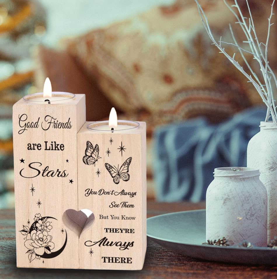 Friendship Gifts for Women, Gifts for Friends Best Friend Birthday Gifts Gifts for Women, Candlestick Creative Gifts - Image 7