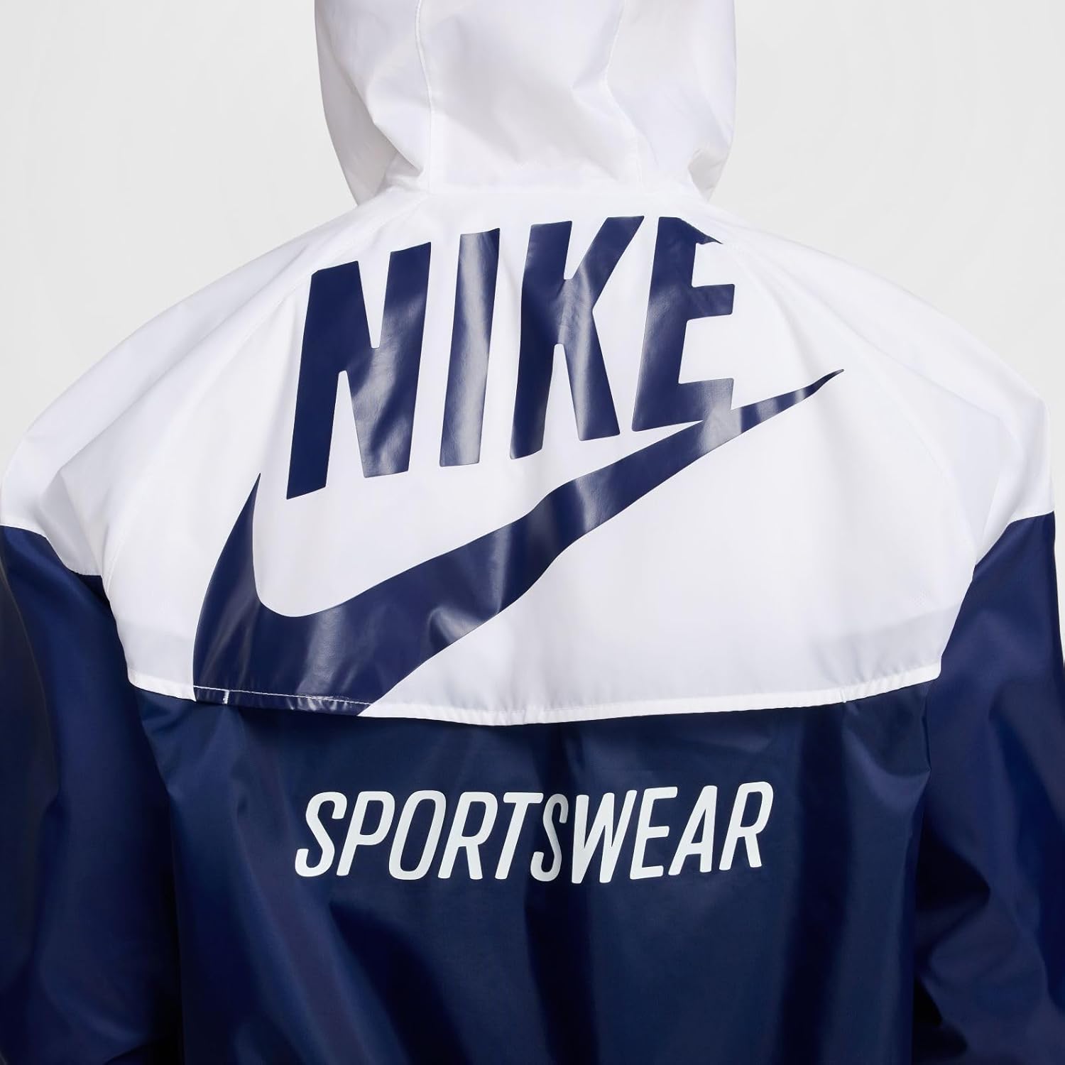 Nike Windrunner Woven Linen Mens Jacket (Blue/White) Size Small - Image 8