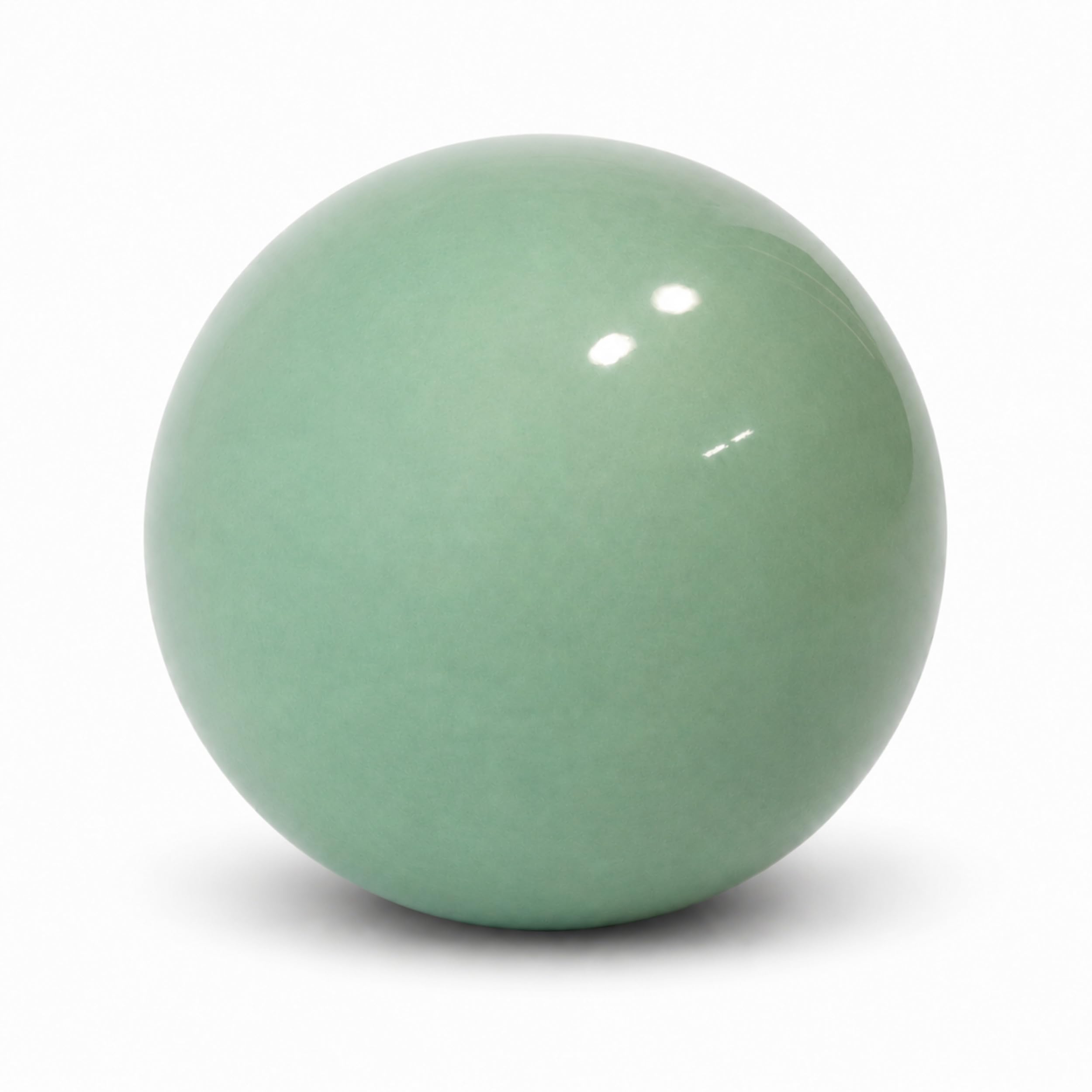Ceramic Ball 40 cm Garden Ball Decorative Ball Garden Figure Decoration Made of Frost-Resistant, Weather-Resistant, Robust Stoneware Ceramic Outdoor (Green)