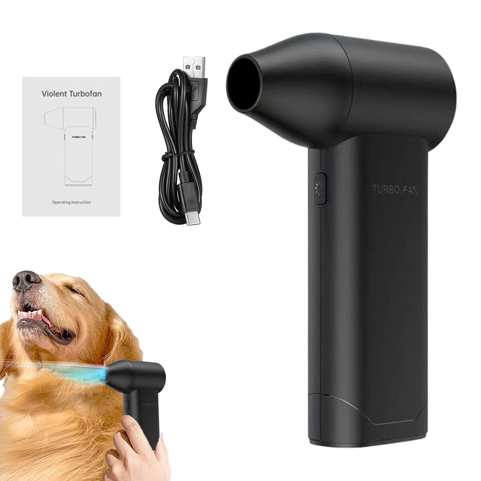 Pulitore Ad Aria Portatile Soffiatore Ricaricabile Manuale | Pulitore Ad Aria per Pulizia Computer Elettronica Auto Golf Detailing PC Casa e Attrezzature