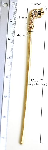 Miniatura 4 de Pasador de pelo de serpiente vikinga naga nórdico de bronce, cabeza de rey, accesorios medievales para el cabello para mujeres y niñas, joyería