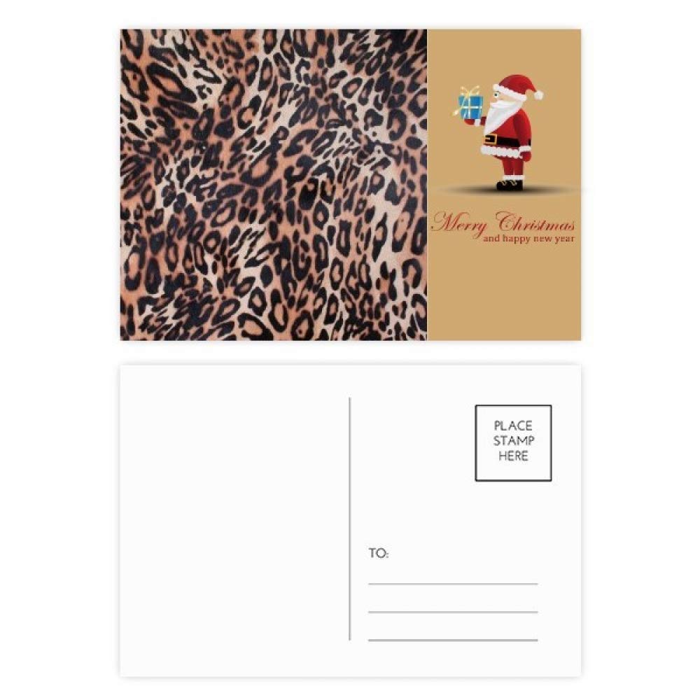 Cartes postales plumes de léopard en papier rigide premium