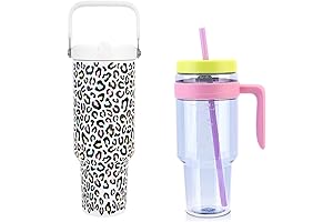 cafezi 40 oz Insulated Tumbler with Straw