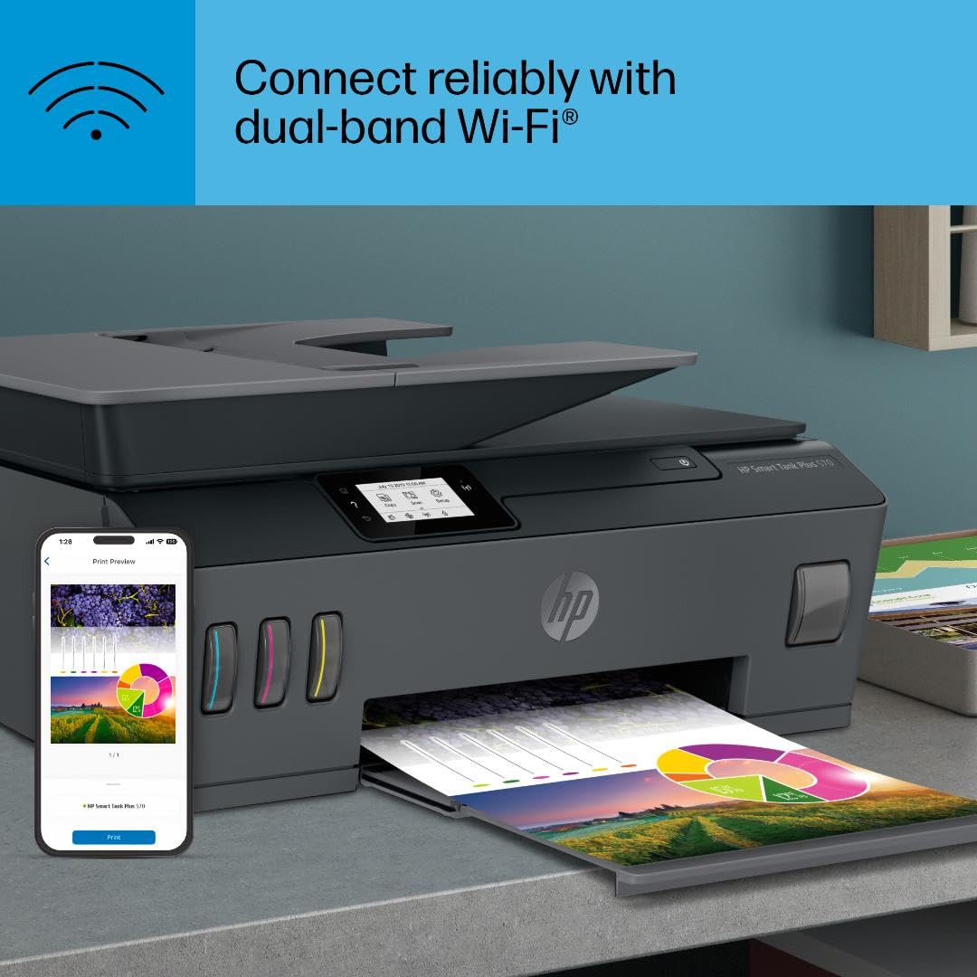 HP Smart Tank Plus 570 Printer - 2 Years Ink Included -10