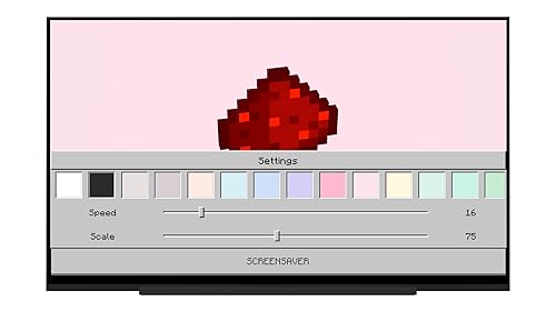 3D Block Craft, Redstone Dust Live Wallpaper | Redstone Dust Screensaver for Minecraft. Pixel Art 8B