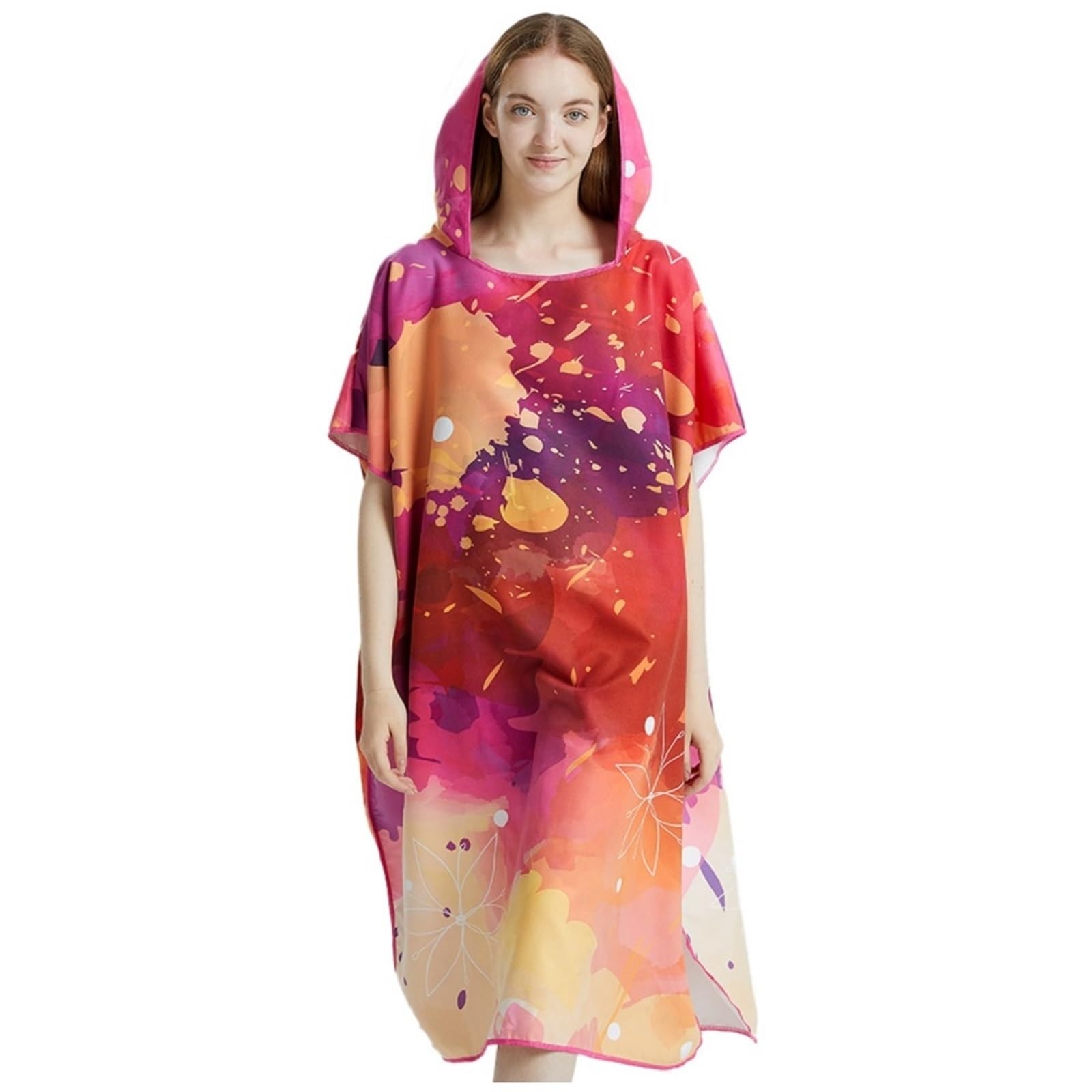 Poncho da surf, asciugamano ad asciugatura rapida, con cappuccio, accappatoio spiaggia in microfibra, poncho for cambiarsi, for adulti Poncho da Spiaggia