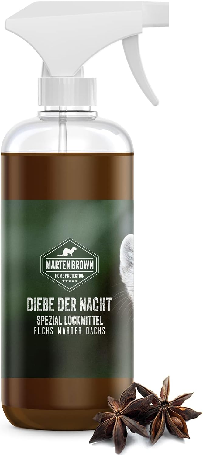 Martenbrown® attractant perfume for marten fox Raccoon 500ml Marderlockmittel