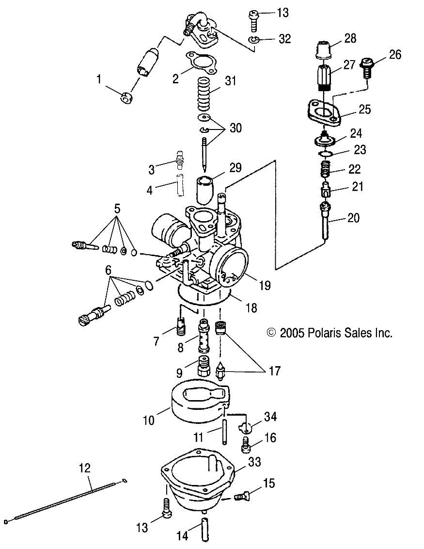 Carburador Ho Carb De 40 Mm A La Bota De Admisión Airbox 5412562 Para