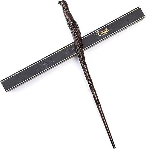 Miniatura 3 de Handicraftviet Varitas de madera tallada a mano para pájaros de 15 pulgadas para brujería coleccionable y cosplay, varita mágica regalo para niños y