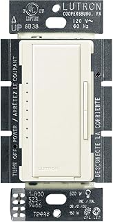 Lutron Maestro LED+ Dimmer Switch for Dimmable LED, Halogen and Incandescent Bulbs, 150W/Single-Pole or Multi-Location, MACL-153M-BI, Biscuit