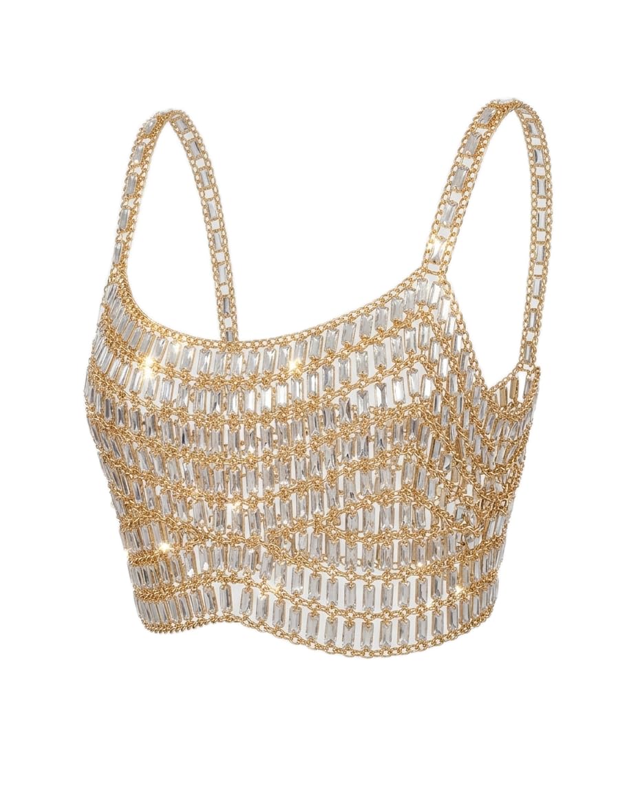 Sutara Crystal Top Exquisite GoldToned Jewelry for Timeless Elegance-image-6