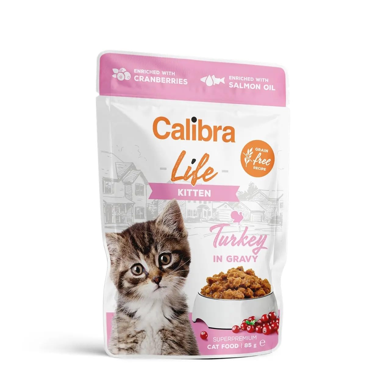 CALIBRA CAT Life Pouch Kitten PAVO EN Salsa 28X85GR