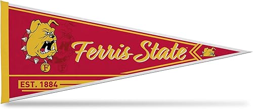 Vista 98 de Rico Industries NCAA Banderín Clásico de Fieltro para Decoración de Pared de 12" x 30" - Ideal para Decoración del Hogar/Dormitorio/Cueva de Hombre