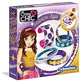 Set enthält Glitterpulver, Aufkleber und Armreife