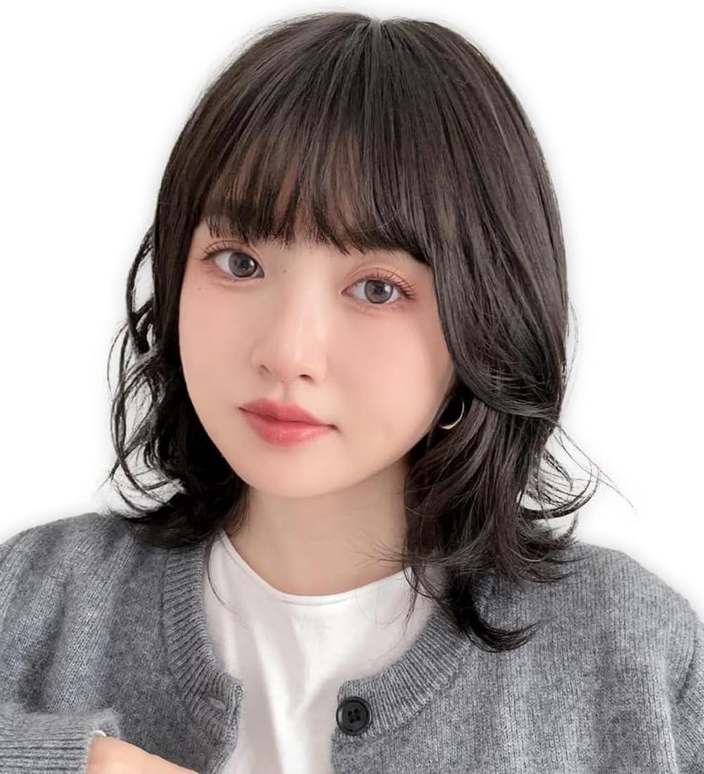 Amazon.co.jp: [ブライトララ] 素肌ウィッグ ウィッグ ショート ボブ