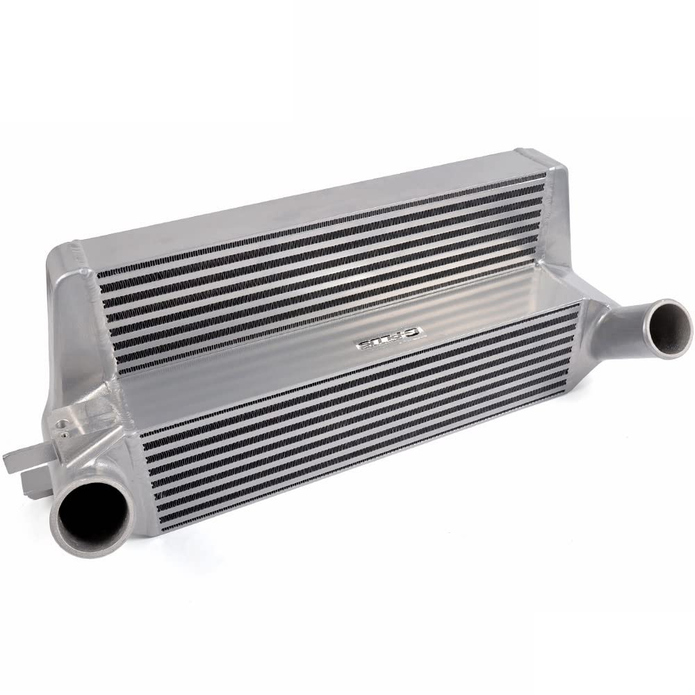 Performance Front Mount Aluminum Intercooler Compatible With Ford Mustang 2.3L EcoBoost 2015 2016 2017 Silver