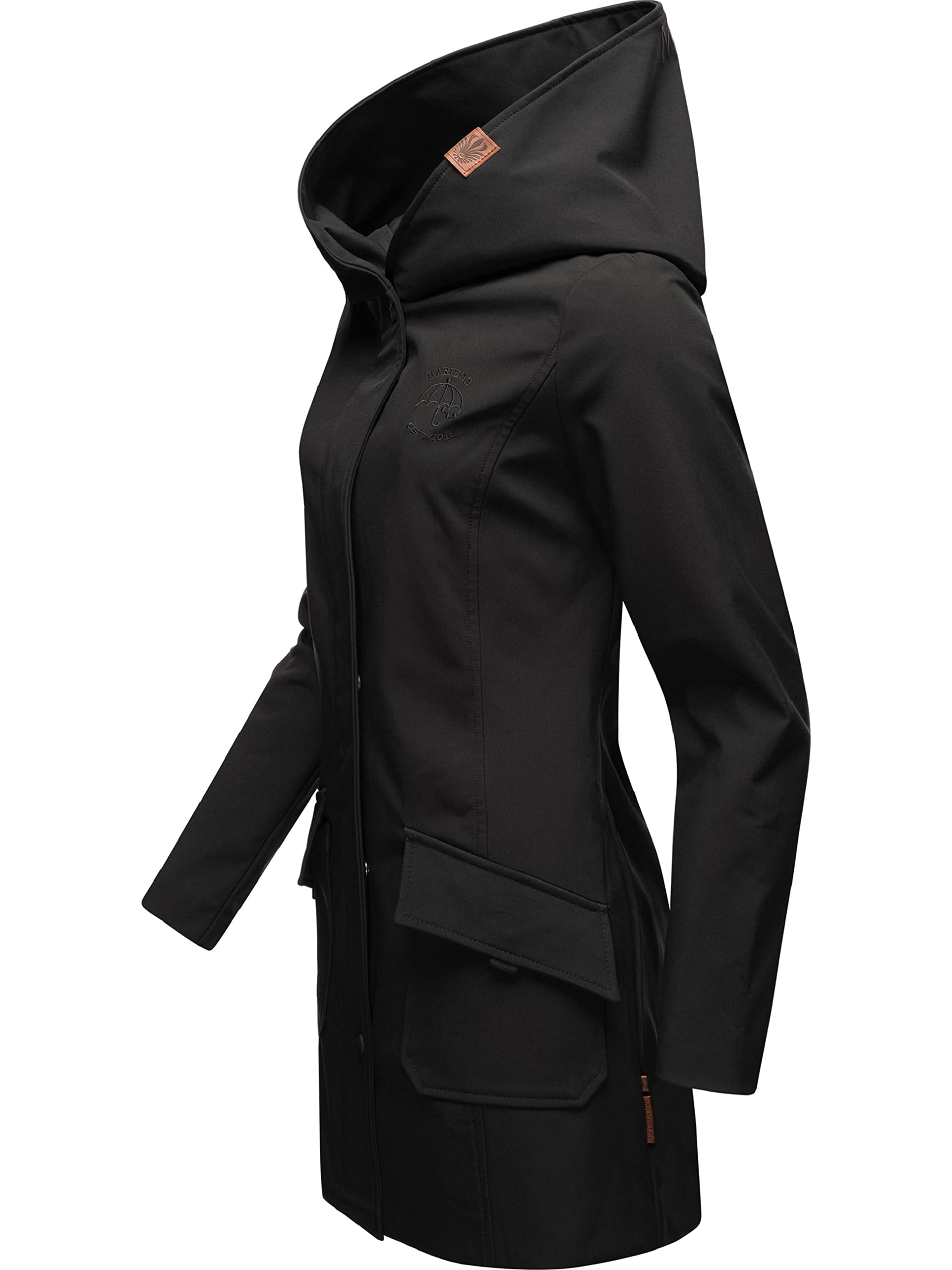 MARIKOO Mayleen - Giacca da donna in softshell, impermeabile, traspirante, con cappuccio, taglie XS-3XL