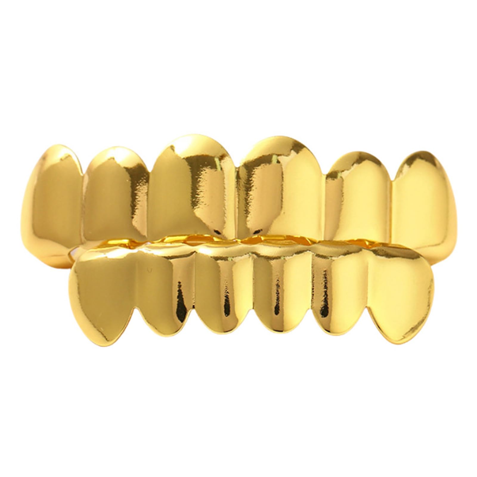 HGENAHGTF Easy to Use Removable Hip Hop Grillzs Set Stylish Coppers Tooth Caps Unisex Teeth Accessories for Street Hip Hop Grillzs