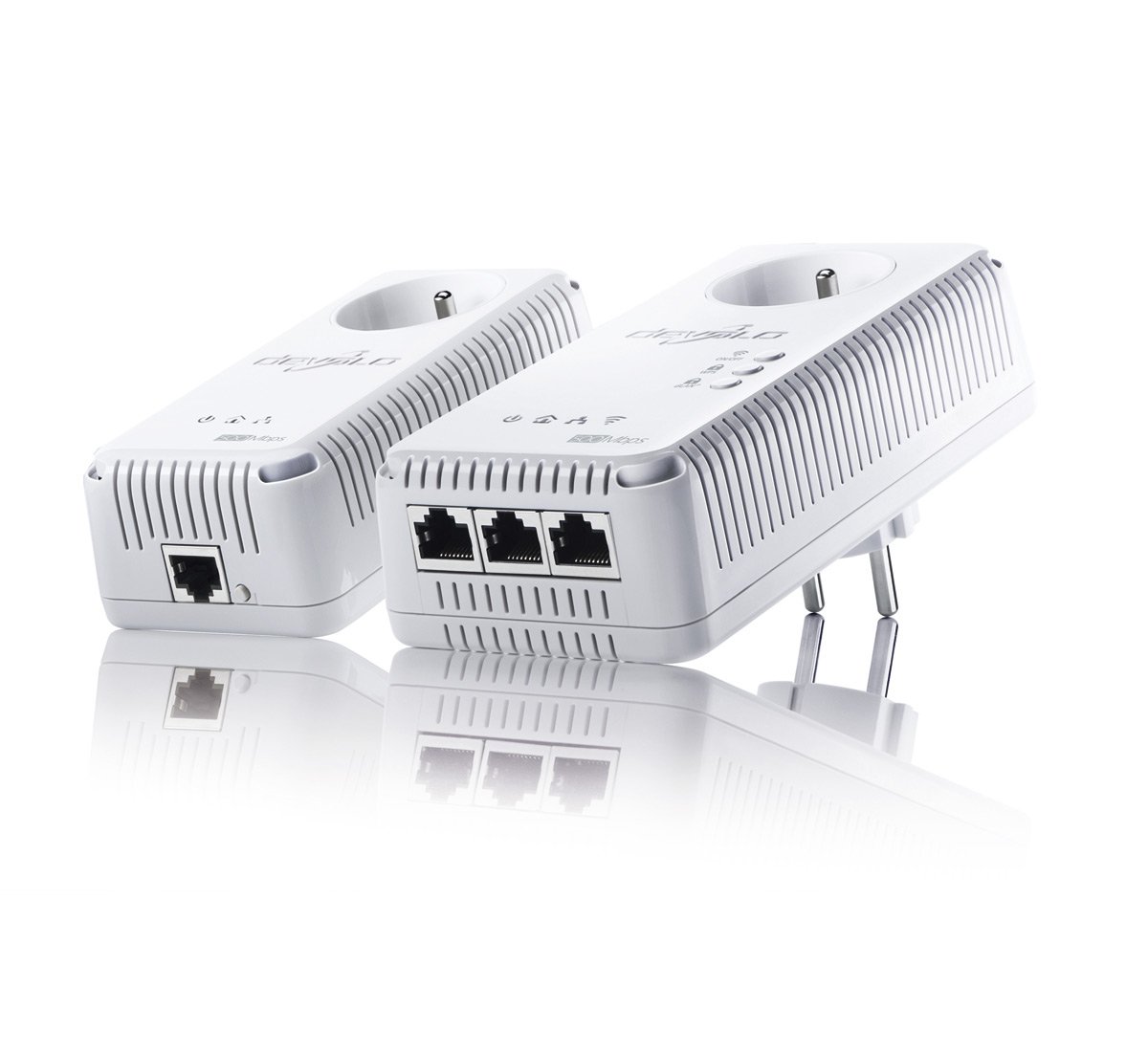 Devolo - 1829 - dLAN 500 AV Wireless+, Prise Réseau CPL Wi-Fi - Kit de Démarrage (x2), Blanc