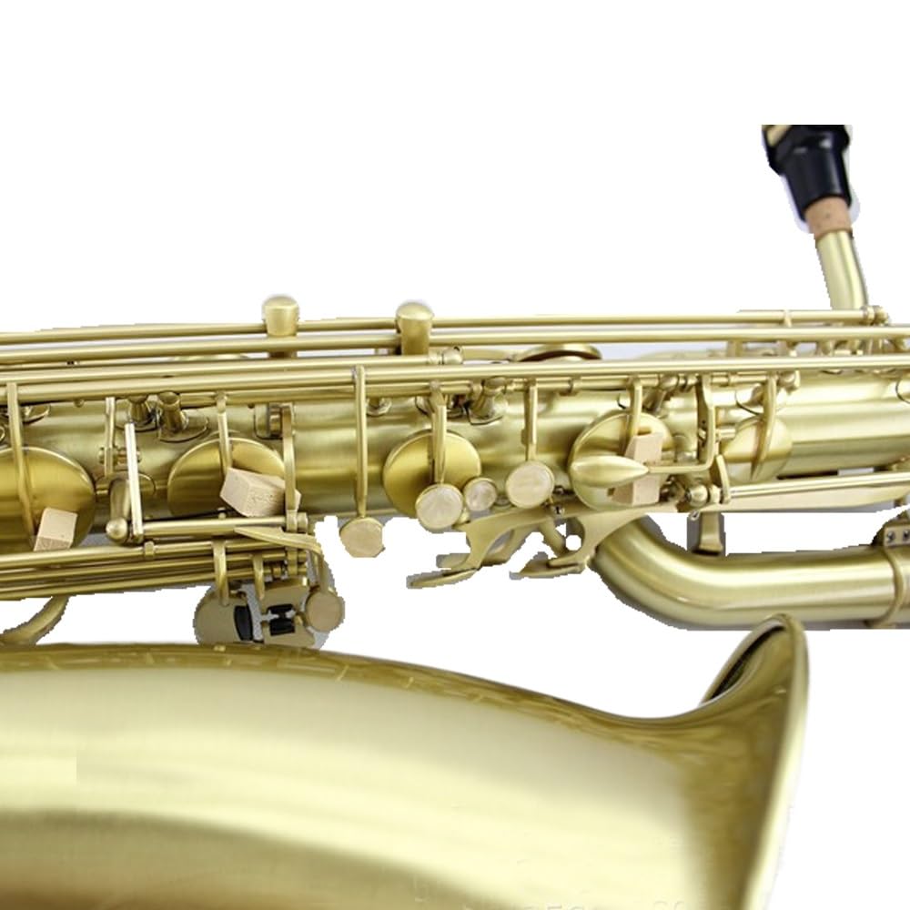 Sassofono basso superiore superiore, corpo in ottone verniciato dorato inciso, finitura spazzolata, sassofono mi bemolle basso superiore professionale, set sassofono, testa di flauto, custodia for il