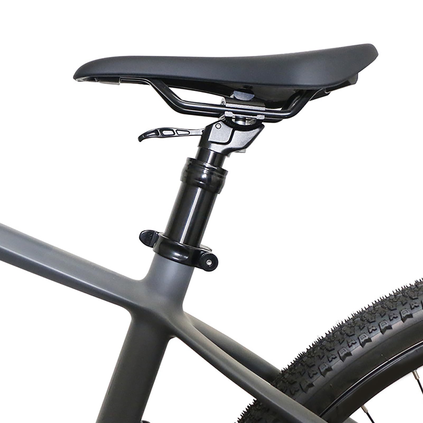 Ausla Reggisella con Sospensione per Bici, in Lega di Alluminio, Ammortizzante, Reggisella da 31,6 Mm, 125 Mm, con Comando Manuale, per Ciclismo su Strada di Montagna