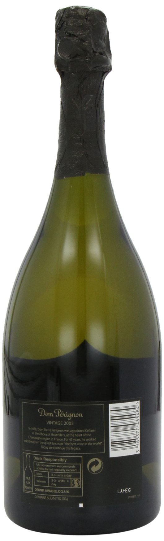 Dom Perignon - 2003 - Brut Vintage Champagne - 75cl - 12.5% ABV