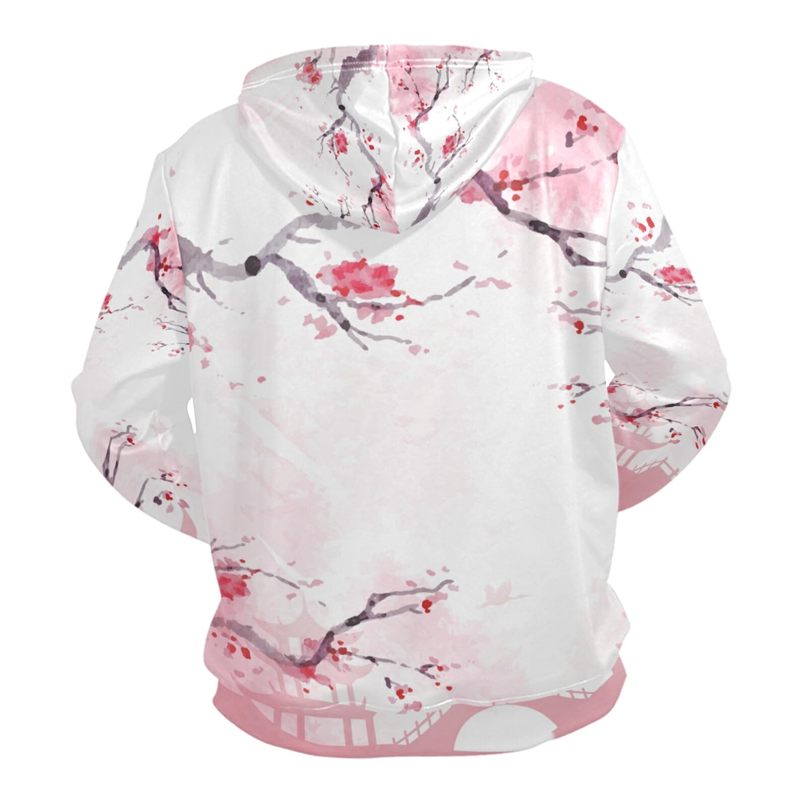 Nander Kapuzen-Sweatshirts Japanische Kirschblüte Unisex Herren Pullover Hoodie Hoodies