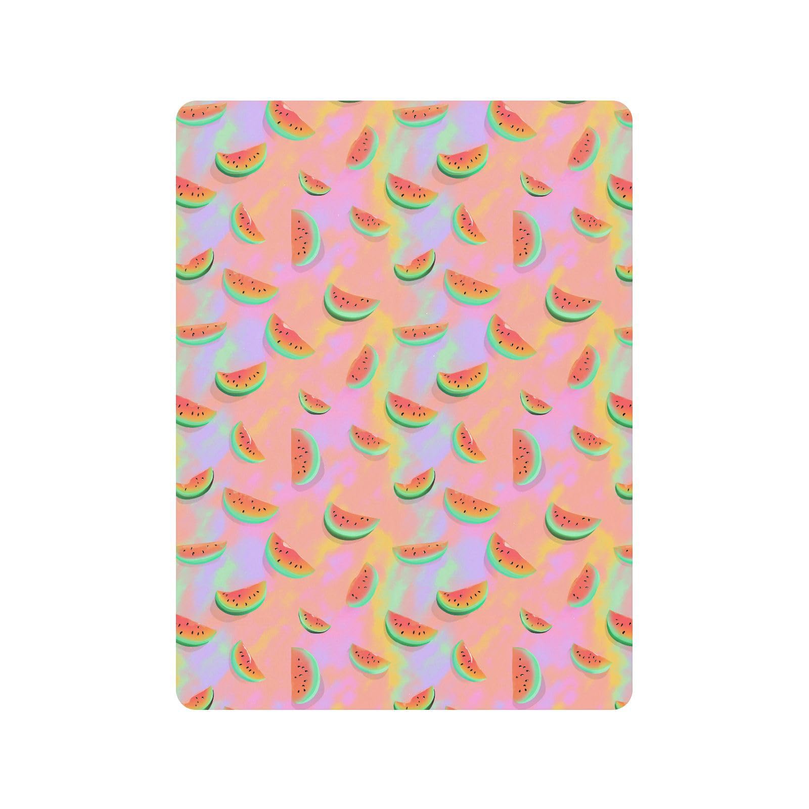 Zabawne zwierzę arbuz tie-dye pastelowe różowe prześcieradła do łóżeczka dla chłopców dziewcząt bawełniane prześcieradło dla niemowląt miękkie muślinowe prześcieradła do łóżeczka dziecięcego do