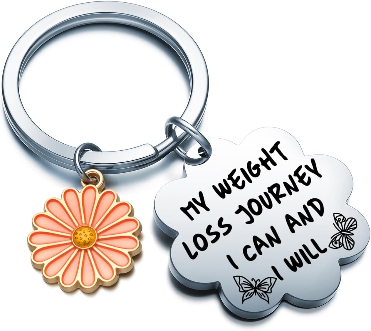 Fitness Keychain Gym Gifts For Women Diet Journey Keep Fit Jewelry Bodybuilding Keychain