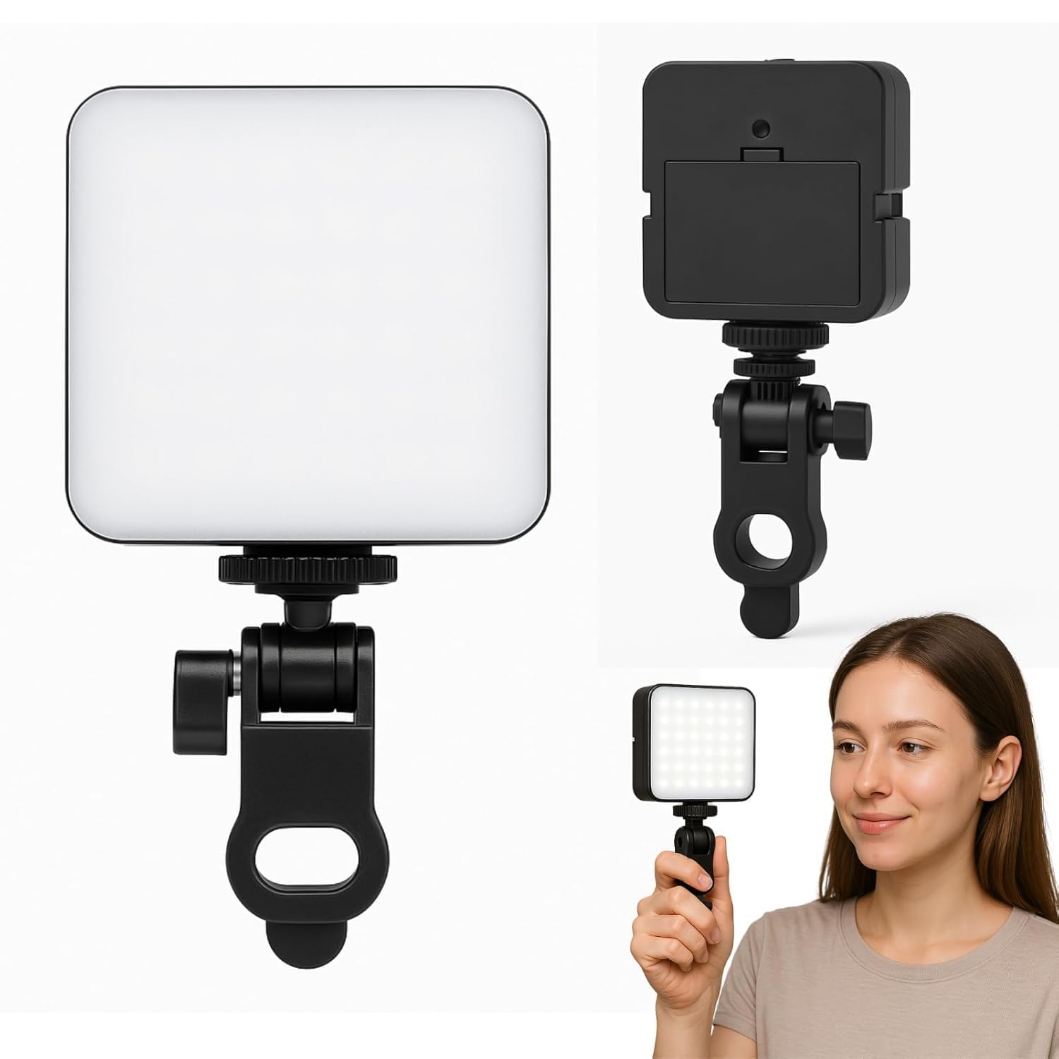 Maharsh Portable Mini LED Selfie Beauty Light Universal Dual Photography Light for Mobile Phone & Lamp Shooting Video Selfie Light-image-46