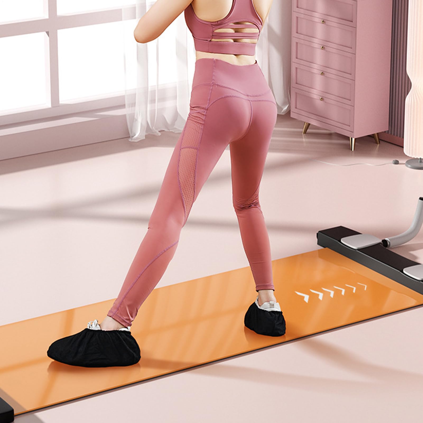 Balance Board | pochłaniające wstrząsy kompaktowe wyposażenie treningowe, mata ślizgowa do ćwiczeń fitness | dla początkujących, entuzjastów oraz przyjaciół na siłowni domowej z ćwiczeniami wewnątrz i