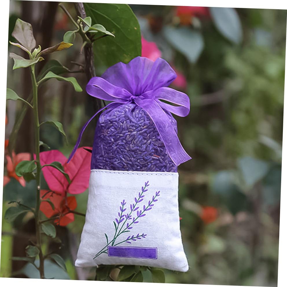 24 bolsas de saquitos de lavanda con cordón para aroma miniatura 4
