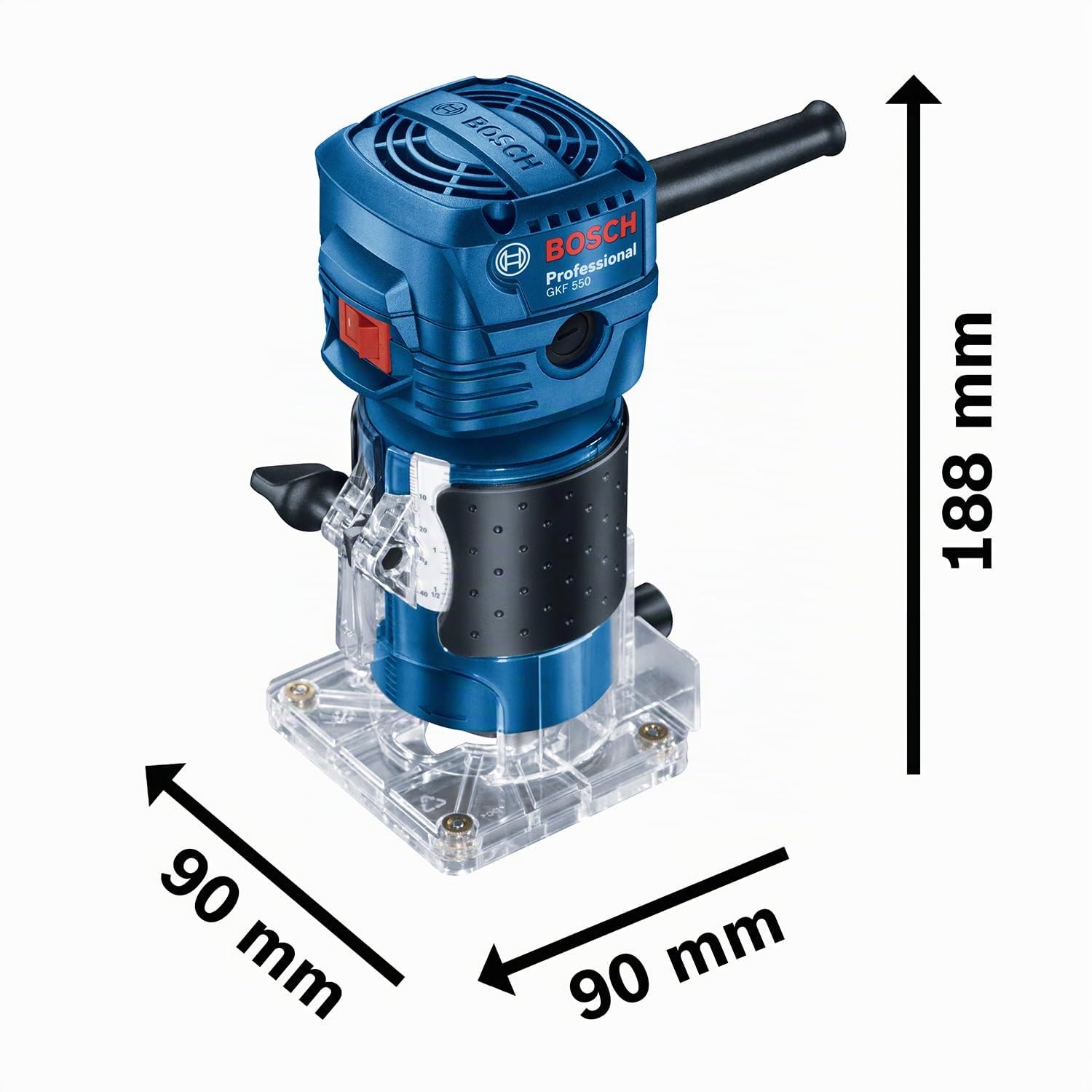 BOSCH 06016A0020 Affleureuse 5mm 550W-GKF 500