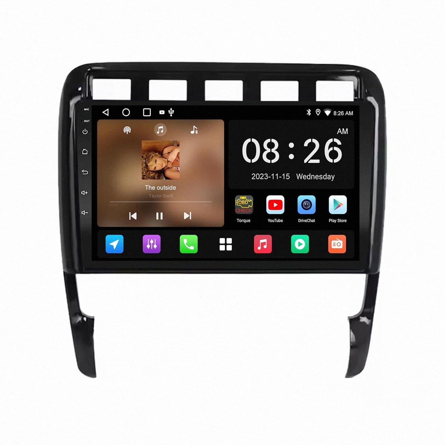 Radio 2 DIN para Toyota Corolla Axio 2015 con Carplay Android Auto 8