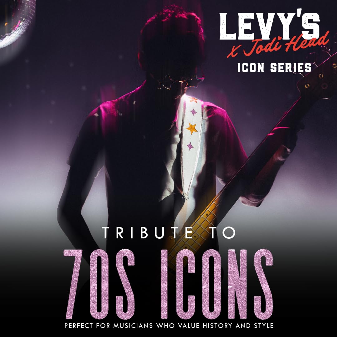 Levy's Leathers x Jodi Head Collaborative Series - Correa para guitarra (piel, 6,35 cm)