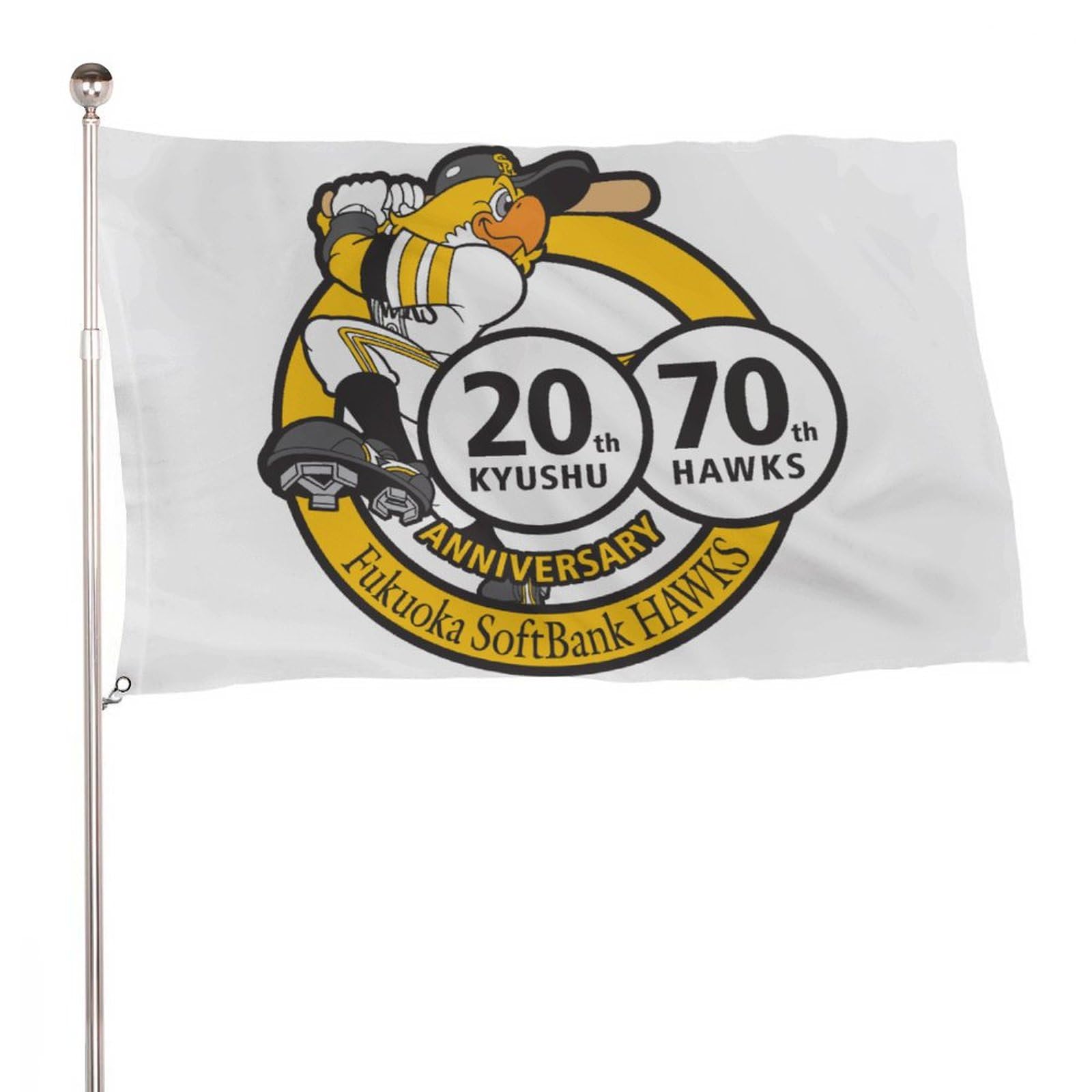 Amazon.co.jp: 旗 福岡ソフトバンクホークス 誕生70周年 本拠地