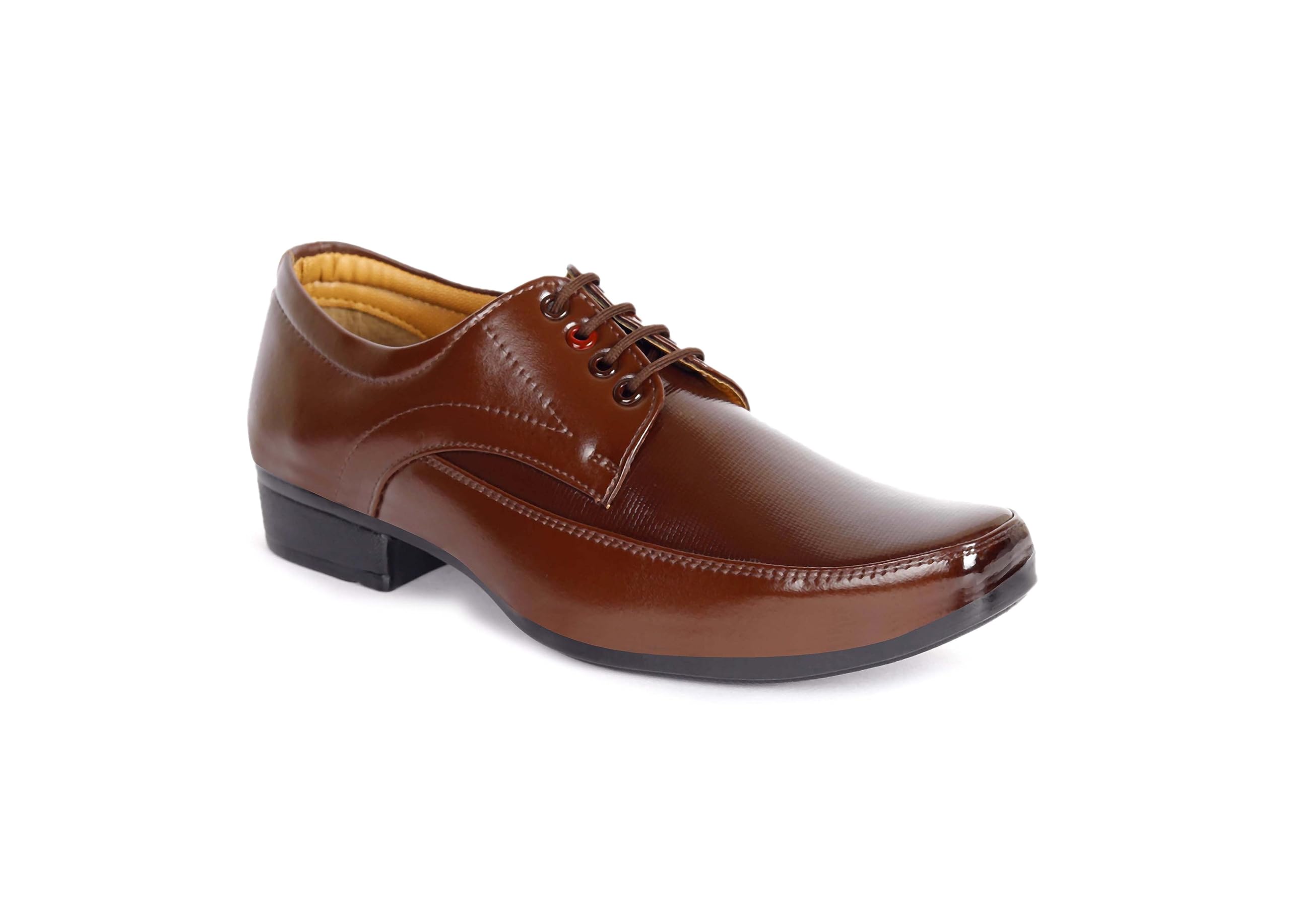 STREETLOOK Classic Synthetic Lether Formal Shoes for Men - Elegant and Durable Footwear for Office(Brown-Size-8) (B0CGHN7ZKR) Amazon Price History, Amazon Price Tracker