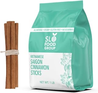 SLOFOODGROUP Saigon Cinnamon Sticks - Premium Vietnamese Quills for Intense Flavor in Baking & Cooking, 16oz