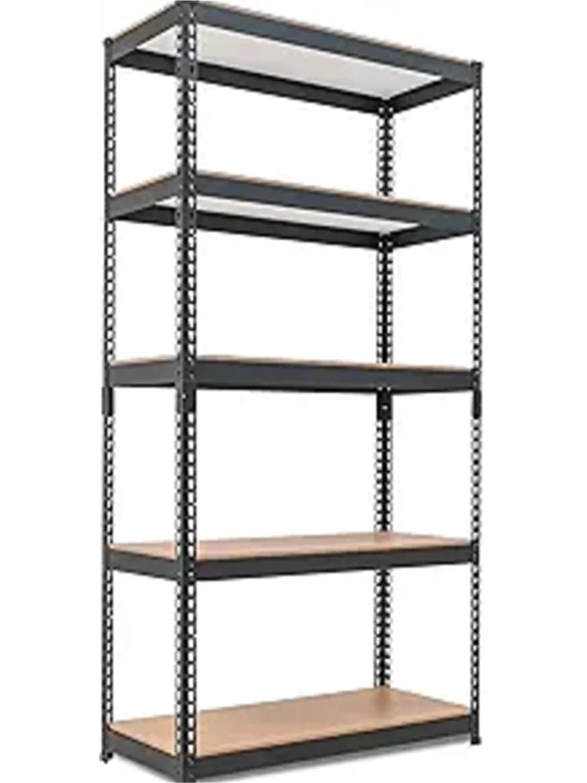 Scaffali in Metallo per Garage Scaffale di stoccaggio a 5 Livelli Laminato Regolabile Senza bulloni Scaffale in Metallo for Garage Scaffale for carichi Pesanti Scaffale for Magazzino