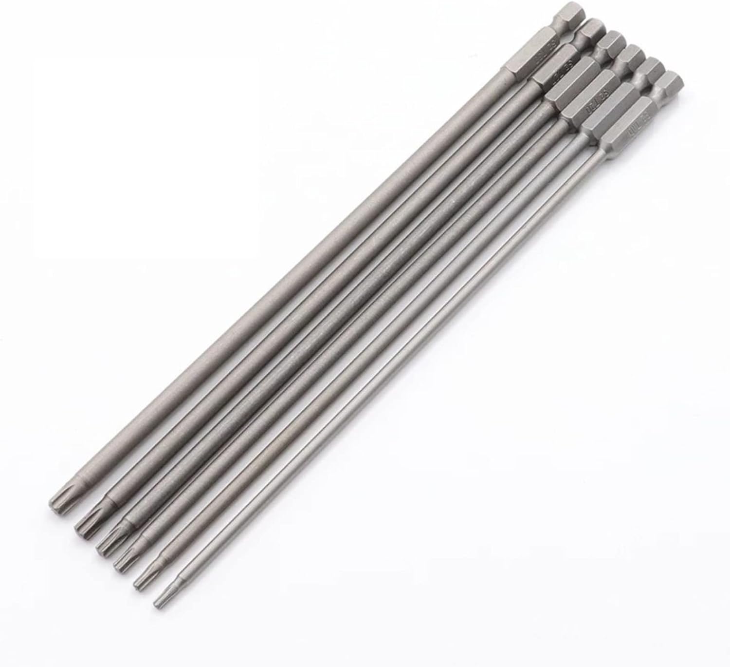 200mm Long T10-T30 Magnetic Torx Screwdriver Bits Set Electric Screwdriver Head T10, T15, T20, T25, T27, T30