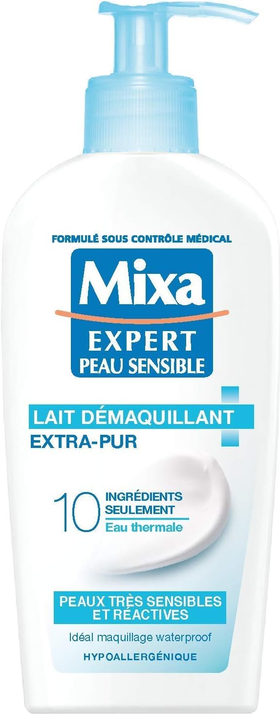 Mixa Expert Peau Sensible Lait Démaquillant Apaisant Extra-pur 200 ml
