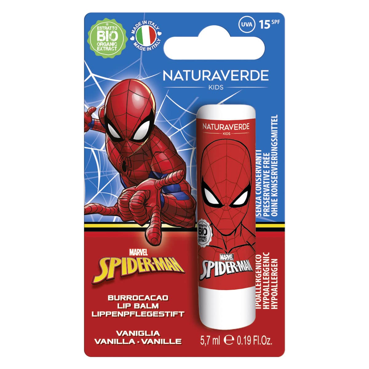 Spider Man - Vanilla Lip Balm SPF15