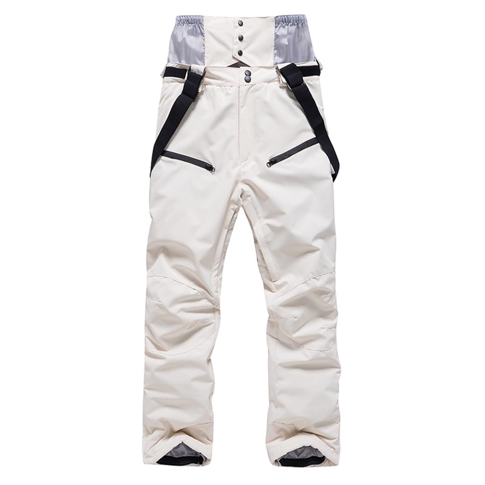 Pantalones de esquí para mujer, talla larga, pantalones de nieve, tirantes extraíbles, resistentes al agua, resistentes al viento, pantalones de senderismo, costuras selladas, paranieves, pantalones