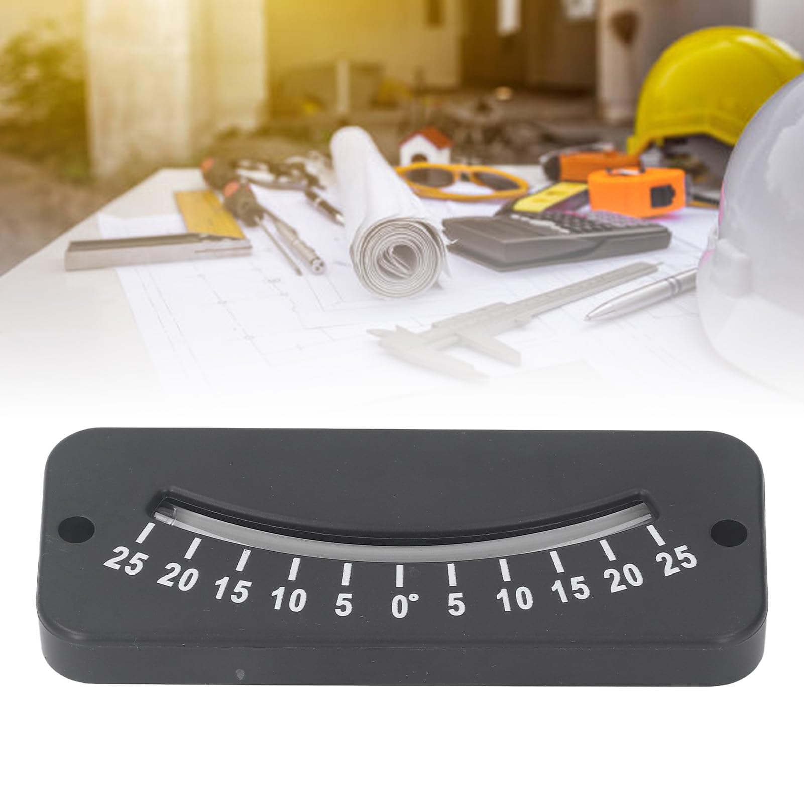 Inclinometer, Fixing Hole Design Glass Tube Inclinometer Wide Application for Motorcycle