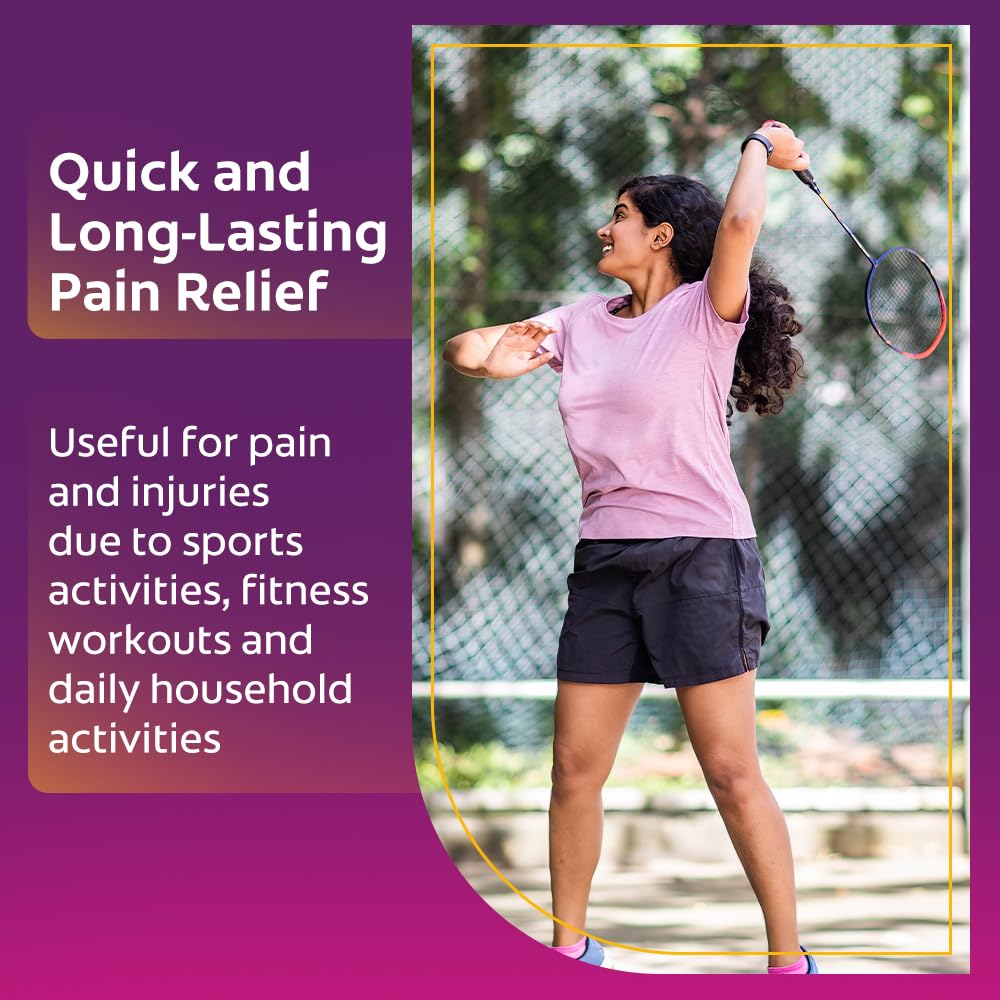 Moov Fast Pain Relief Cream - 75g | Suitable for Back Pain, Muscle Pain, Joint Pain, Knee Pain | 100% Ayurvedic Formula | Suitable for Sports & Gym related injuries (Pack of 2) Moov Fast Pain Relief Cream - 75g | Suitable for Back Pain, Muscle Pain, Joint Pain, Knee Pain | 100% Ayurvedic Formula | Suitable for Sports & Gym related injuries (Pack of 2)